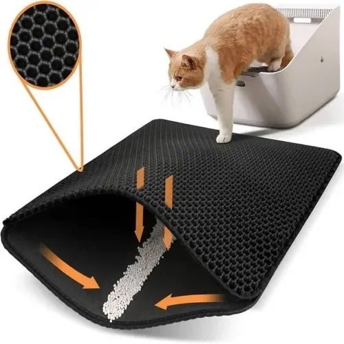 Alfombra Recoge Arena De Gatos Lavable