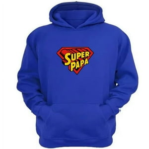 Genérico - Polerón Canguro Super Papá Azul Talla Xl Unisex
