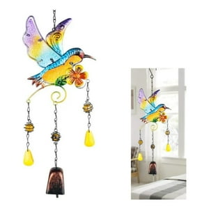 Genérica - Colgante Jardín Colibrí Vidrio Y Cobre Lindo Regalo