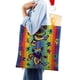 thumbnail image 4 of Dancing Bears Bolso de tela con estampado de lienzo para mujer, bolsa de compras reutilizable y estética, con cremallera interior, regalo para mujer, 35 × 40 cm., 4 of 6