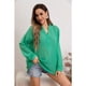 thumbnail image 3 of Blusa Mujer Tendencia Lino Algodón Premium Liviana Botones Textura 053, 3 of 4