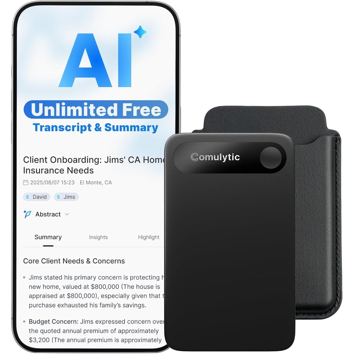 Grabadora De Voz Ai Comulytic Note Pro 64gb Wifi Ultra Fina