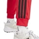 thumbnail image 5 of Pantalones deportivos adidas de tricot con 3 rayas, cónicos, para hombre, color rubí puro, 5 of 5