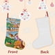 thumbnail image 3 of La Tierra Antes del Tiempo Tema: Calcetines de Navidad, fino lino blanco para colgar en escaleras y chimenea, decoración navideña para el hogar, regalo de Navidad.54cm×38cm, 3 of 5