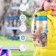 thumbnail image 5 of Team Umizoomi Botella de Agua con Tapa Pop Top de Un Toque, Acero Inoxidable, a Prueba de Fugas, para Deportes, Botella Infantil azul 12 oz, 5 of 6
