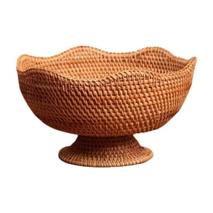 Bothyi - Cesta Para Servir Aperitivos, Cesta De Frutas Con Patas Para Maquillaje, Mesa De Centro De Picnic, Mediana