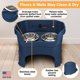 thumbnail image 5 of Cuencos Elevados para Perro Neater Pet Brands Deluxe Antigoteo Azul, 5 of 9