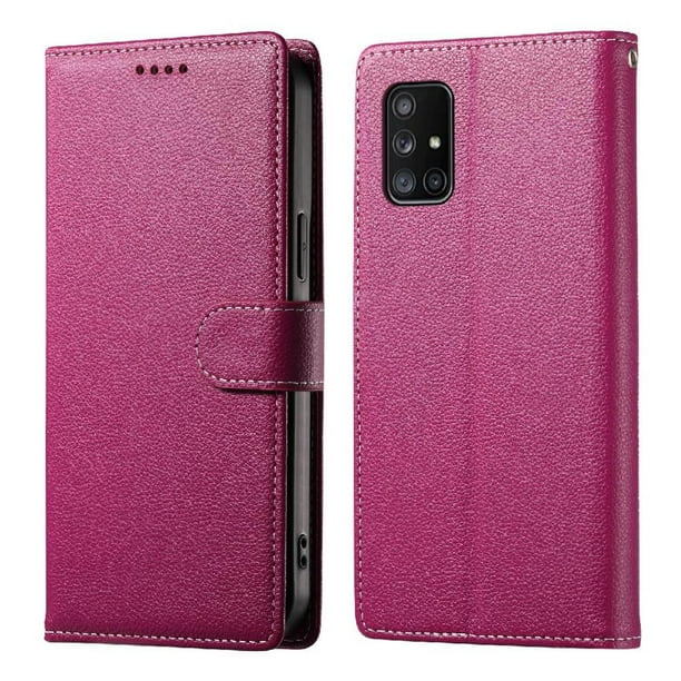 Funda para FOXDOCK Samsung Galaxy A71 4G– Cuero Premium, 3 ranuras para tarjetas, Protección contra impactos