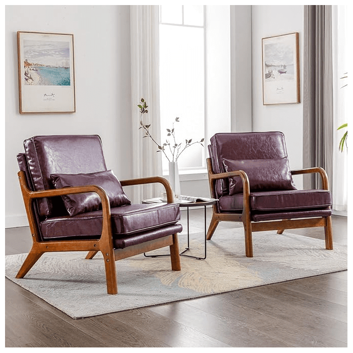 Muebles Santa Ana - Poltrona Sitial Manchester Burdeo 2 Unidades