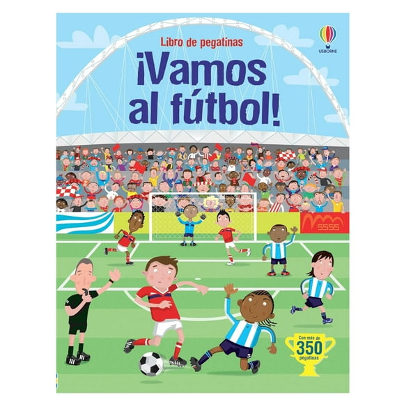 Libro de pegatinas - vamos al fútbol blanco
