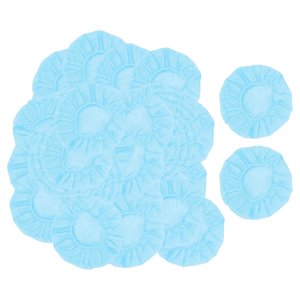 Magideal - Cubiertas Desechables Para Auriculares Cubiertas Elásticas Para Auriculares Tela No Tejida 100 Piezas Para Bibliotecas De Barras De Red Para Auricular Azul