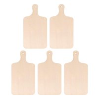 Bothyi - 5 Tablas De Cortar De Madera Para Paletas Artesanales Sin Terminar Mini Con Mango Para Queso