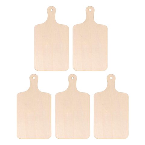 Bothyi - 5 Tablas De Cortar De Madera Para Paletas Artesanales Sin Terminar Mini Con Mango Para Queso