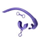 thumbnail image 2 of Snorkel De Buceo Tubo De Buceo Forma De J Snorkel Mojado Flexible Plegable Para Adultos Violeta, 2 of 5