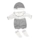 thumbnail image 1 of Accesorios De Ropa De Muñeca Bebé Con Sombrero Favor De Fiesta Para Juego Regalo Juego De Rol Gris, 1 of 5