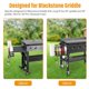 thumbnail image 3 of Griddle Caddy RUSFOL de acero inoxidable mejorado para Blackstone, 3 of 7