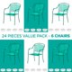 thumbnail image 5 of Protectores deslizantes cuadrados para patas de muebles de hierro forjado para patio, Shop Square, 5 of 7