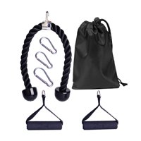 Magideal - Juego De Manijas De Ejercicio Con Cuerda Extraíble, Cuerda De Tracción Para Hacer Ejercicio, Cuerda Para Tríceps, Accesorio Para Máquina De Cable Para