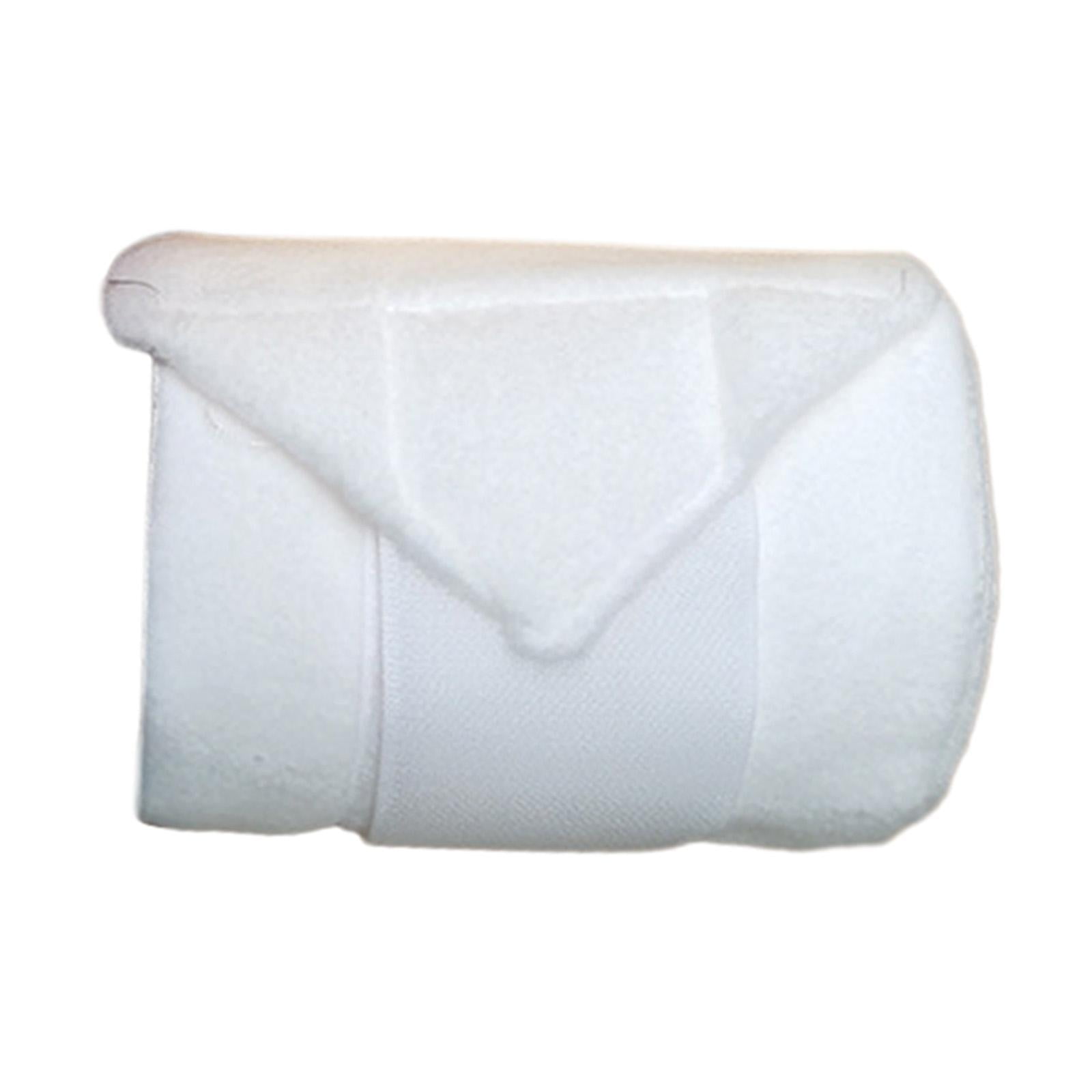 Magideal - Paquete De 4 Vendas Para Patas De Caballo, Vendajes Para Equinos, Vendajes De Protección Para Piernas Engrosados Para Accesorios De Equitación, Ganado Blanco