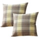 thumbnail image 1 of fundas de almohada a cuadros para exteriores e interiores, cuadradas, estilo granja, decoración del hogar, 45,7 x 45,7 cm, 1 of 5