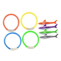 Bothyi - 8X Anillos De Peces Juguetes Divertidos Juguetes De Piscina Para Ejercicio Acuático Niñas Niños 13X4Cm Estilo A