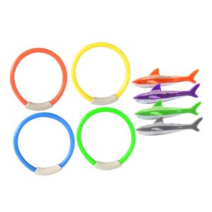 Bothyi - 8X Anillos De Peces Juguetes Divertidos Juguetes De Piscina Para Ejercicio Acuático Niñas Niños 13X4Cm Estilo A
