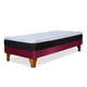 thumbnail image 2 of Cama Europea Zen Pro Colchon Resortes 1.5 Plaza Base Dividida Tela Burdeo, 2 of 6