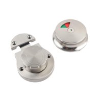 Magideal - Cerradura De Baño Con Cerrojo, Cerradura De Puerta De Privacidad Comercial, Pestillo De Inodoro Para Hoteles, Baños Para Hombres Y Mujeres, Almacenes, Plata