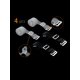 thumbnail image 2 of Correas de sujetador ajustables invisibles y transparentes de repuesto para mujeres Negro+Blanco 18 mm de ancho, 2 of 4