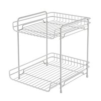 Magideal - Organizador De Gabinete De Cocina, Estante De Encimera, Estante De Especias Debajo Del Fregadero, Organizador Para Dormitorio Blanco