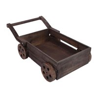 Bothyi - Carro De Accesorios De Fotografía Para Recién Nacidos, Carrito De Madera Con Decoración Retro Para Estudio Fotográfico De Bebé, Color Marrón