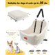 thumbnail image 2 of Asiento de coche Wooaidagg para perro de tamaño mediano, color beige, 2 of 5