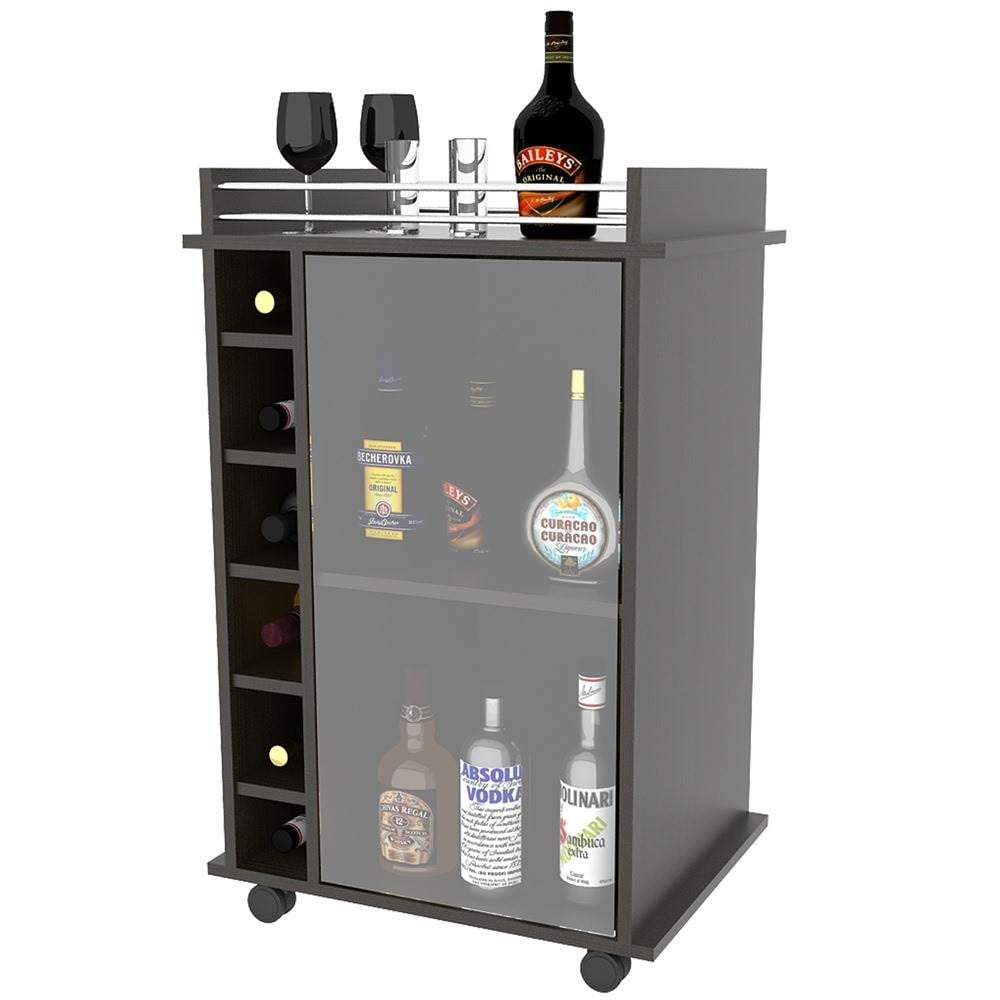 Tuhome - Bar Mueble Dukat Wengue - Negro