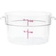 thumbnail image 3 of Contenedor de almacenamiento de alimentos Cambro Camwear de 2 litros con tapa transparente, 3 of 5