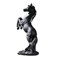 Bothyi - Estatua De Caballo, Decoración De Animales, Estatua Coleccionable Para Estudio, Sala De Estar, Escritorio, Negro
