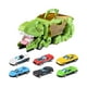 thumbnail image 5 of Dino Transporte Coche Dinosaurio Tragar Vehículo Juego Para Niñas Niños Preescolar Verde 6 Coches, 5 of 5
