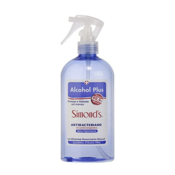 Alcohol Plus Spray Antibacteriano, 500 ml