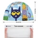 thumbnail image 2 of Pete el gato Gorro de Natación de Licra, Gorro de Baño de Tela Cómoda, Gorro Elástico Antideslizante para Hombres, Mujeres y Niños, 2 of 6