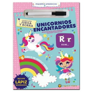 El Gato De Hojalata - Libro Juega Y Borra: Unicornios Encantadores