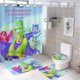 thumbnail image 1 of PJ Masks-theme 4-Piece Shower Curtain Set with Rugs, Waterproof Bathroom Decor Set Includes Bath Mat, U-Shaped Rug, Toilet Lid Cover and Curtain with Hooks, 1 of 6