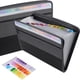 thumbnail image 5 of Get Organized with our Expanding File Folder! 13 Pocket Accordion Document Organizer with Sticky Labels, Fabric/Poly Material, Zipper Closure, and Front Pocket for Letter A4 Paper, 5 of 5