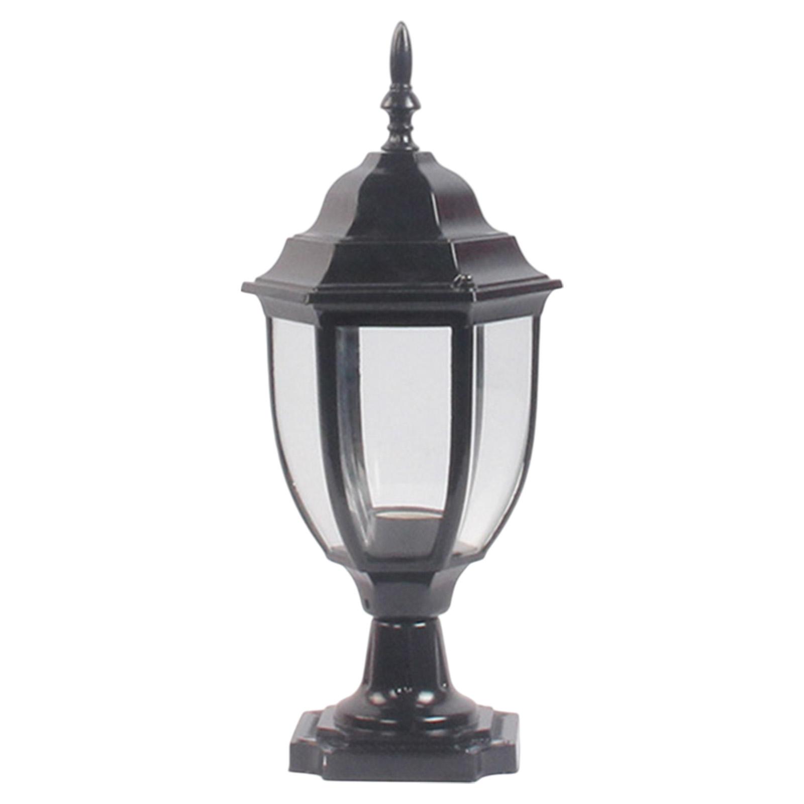 Magideal - Post De La Lámpara Al Aire Libre Reemplazo De Lámparas Al Aire Libre Elegante Corriente De Lámpara Decorativa Para El Paisaje Para El Patio De La Casa Negro