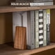 thumbnail image 2 of Porta libros Muso Wood de madera de acacia, hecho a mano y antideslizante, 2 of 8