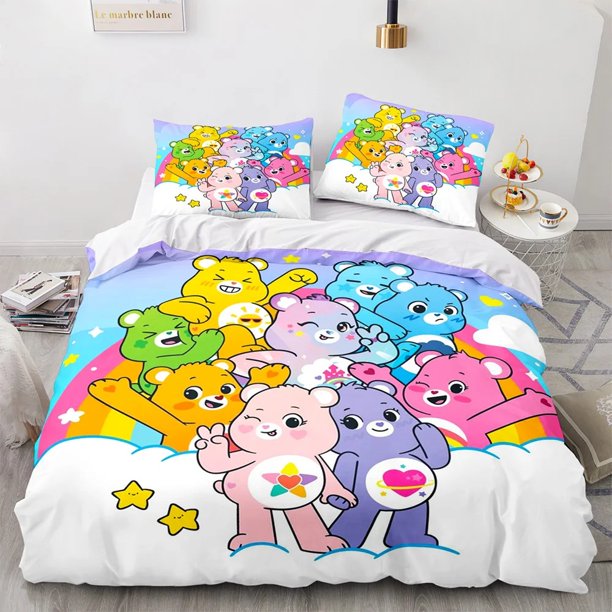 Cute Bear Duvet Cover Set, Cartoon Cute Duvet Cover Pillow Cover, Home Bedroom Bedding Set, Boy, Girl and Child Duvet Cover