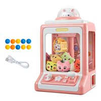 Bothyi - Máquina Electrónica De Garra Regalos De Cumpleaños Dos Modos De Fuente De Alimentación Juguete Expendedor Para Niños Rosa 20 Muñecas