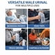thumbnail image 3 of Biberón de orinal masculino Vally portátil con tapa y asa, 1000 ml, 2 unidades, 3 of 8