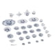 thumbnail image 4 of 27Pcs 1:12 Escala Dollhouse Miniatura Taza Plato Olla Vajilla Set Juguetes Azul, 4 of 5