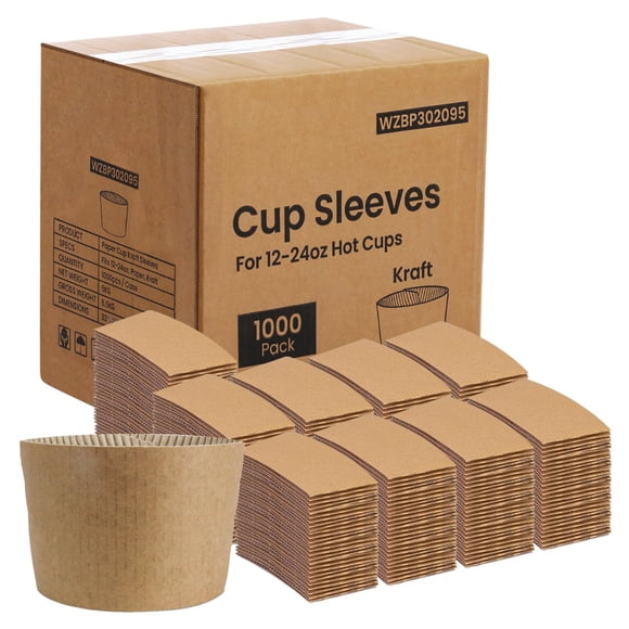 Fundas Para Tazas De Café Kraft Desechables De 30 A 710 Ml Paquete De 1000