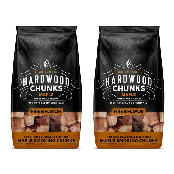 Trozos de madera dura para ahumar Fire & Flavor Maple, sabor dulce y suave