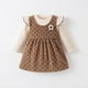 thumbnail image 3 of Vestido Manga Larga De Cotele Con Estampado Para Niñas Primavera Verano, 3 of 3